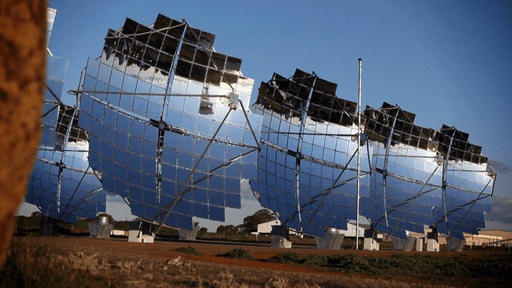 Solar Systems concentrating photovoltaic dish array in regional Victoria