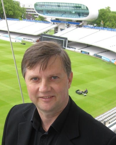 Man in stadium