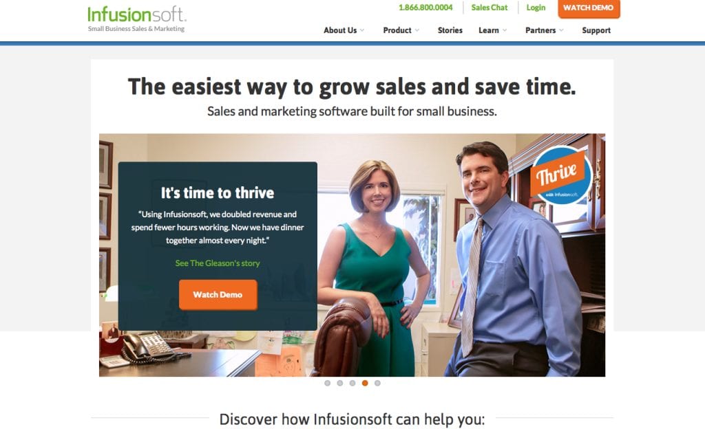 This is Infusionsoft, an automated marketing tool that Dream Engine uses