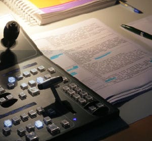 In the studio