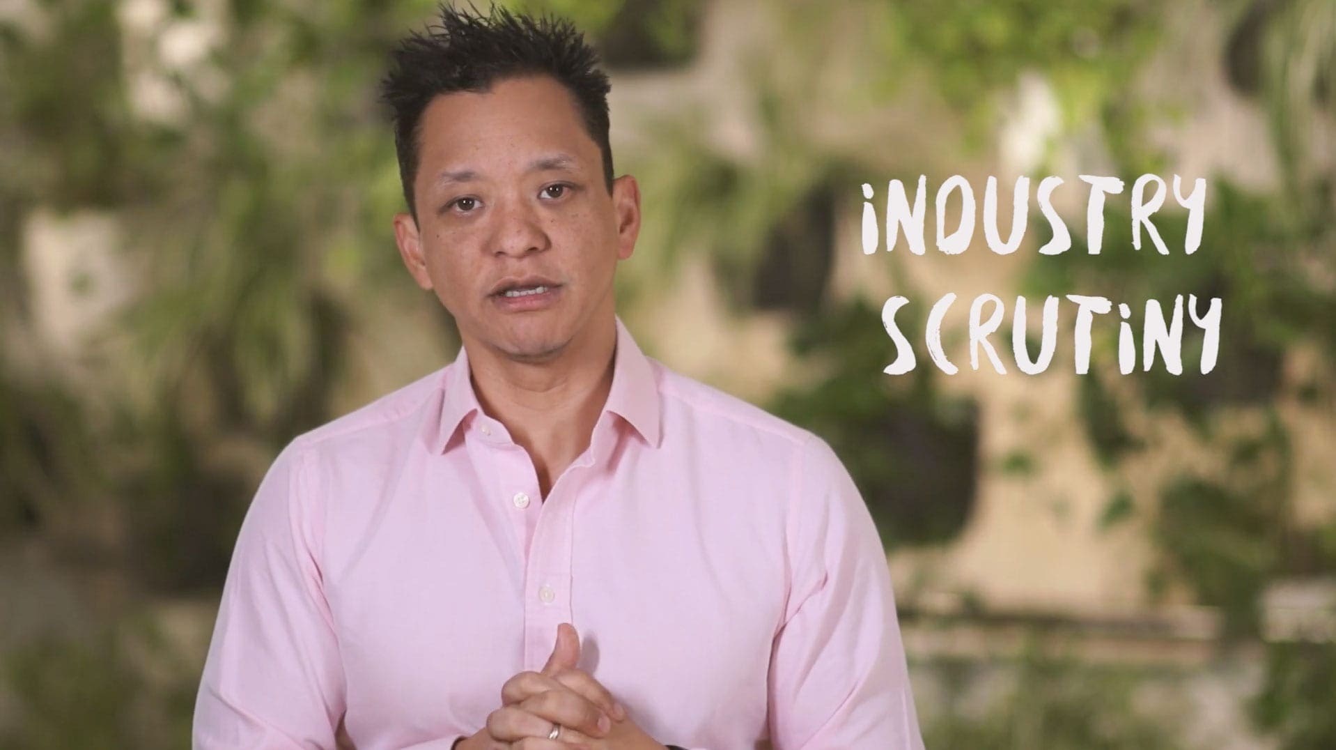 AIA spokesperson speaking on camera in a Dream Engine corporate video