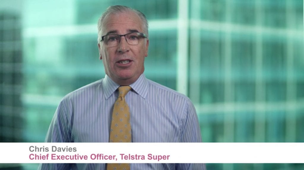 Chris Davies CEO Telstra Super