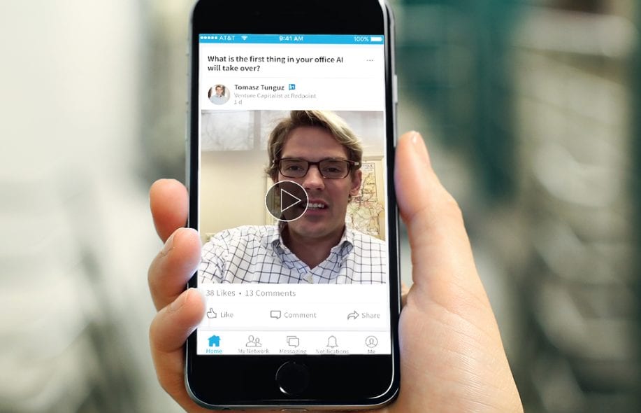 video on linkedin