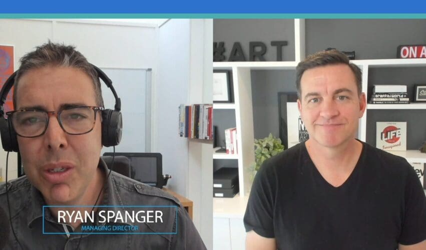 Ryan Spanger and Greg Merrilees discussing About Page videos