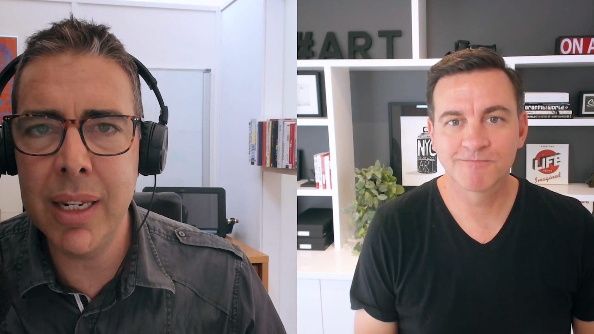 Dream Engine directing a remote video interview