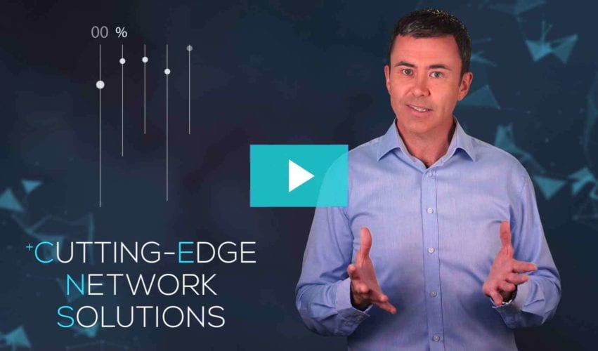 presenter in front of camaera