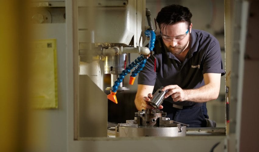 man working in factory