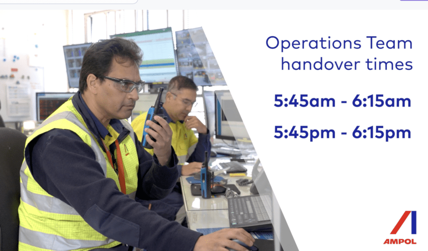 man. talking on walkie talkie