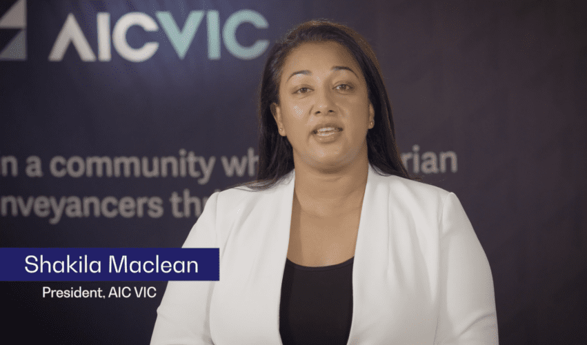 woman presenting to camera