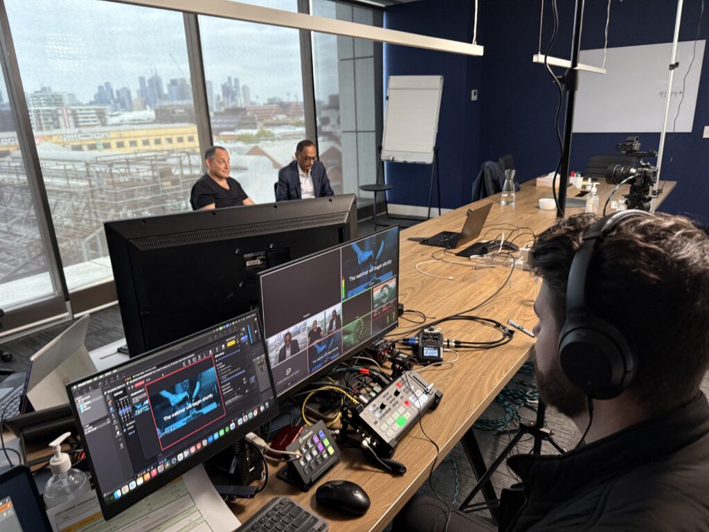 live stream in a board room