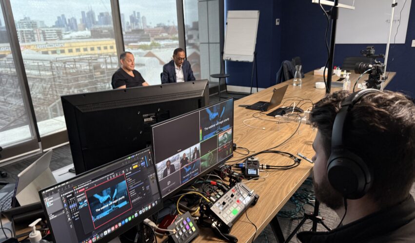 live stream in a board room