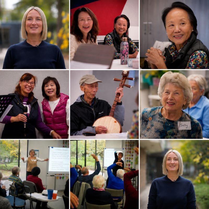 Older Boroondara residents taking part in social support activities