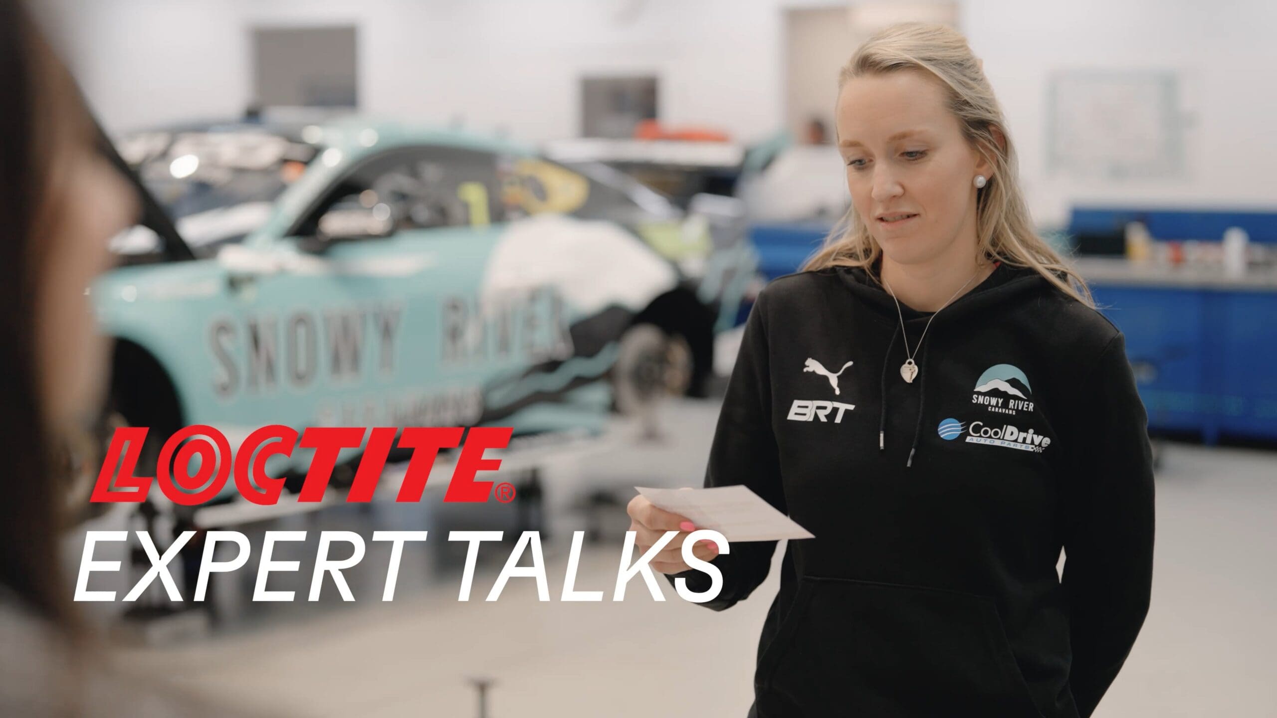 LOCTITE Expert Talks frame with a Snowy River Caravans team member in the workshop