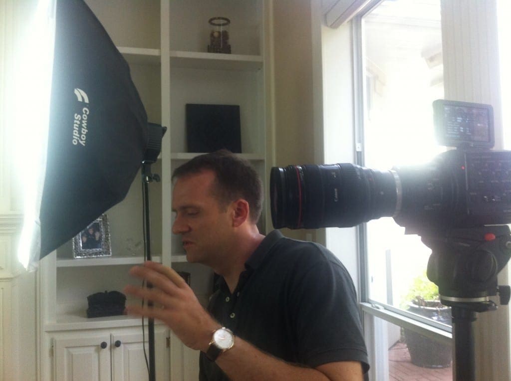 Sam Cook of Prism Communications on location during the USA documentary project