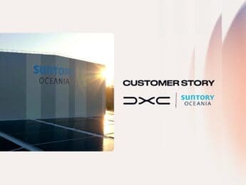 DXC and Suntory Oceania customer story video title frame