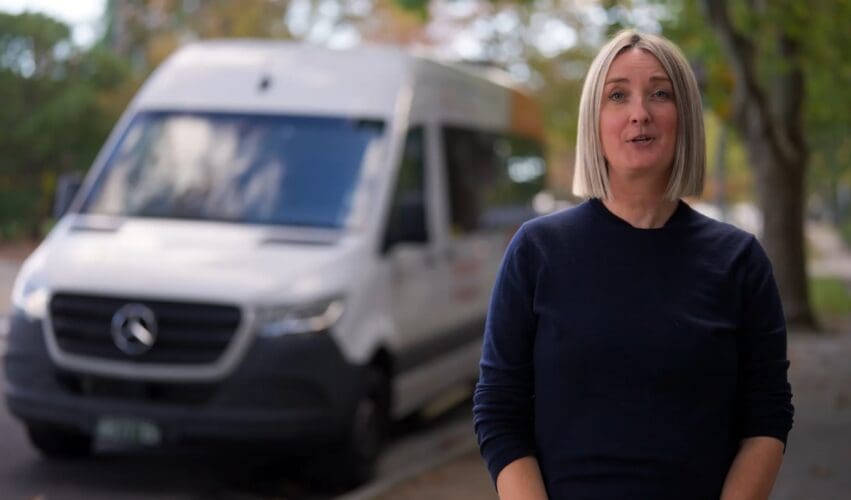 City of Boroondara aged care navigator with community bus
