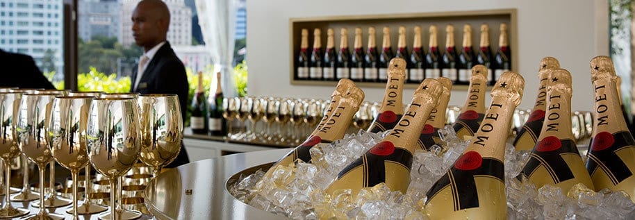 Moet & Chandon champagne on ice